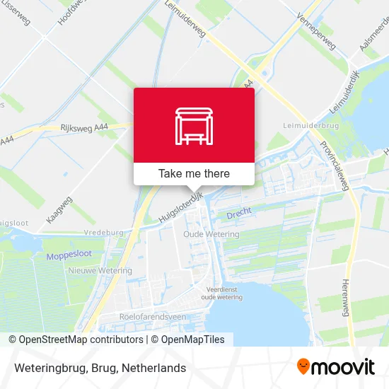 Weteringbrug, Brug map