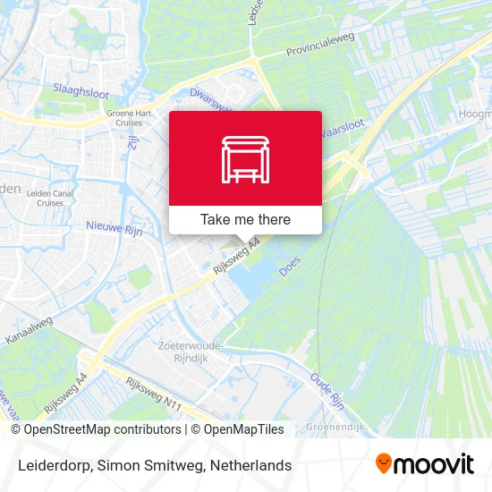Leiderdorp, Simon Smitweg Karte