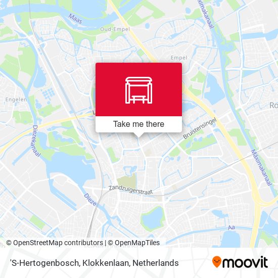 'S-Hertogenbosch, Klokkenlaan map