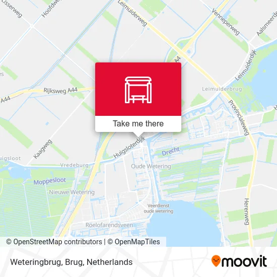 Weteringbrug, Brug map