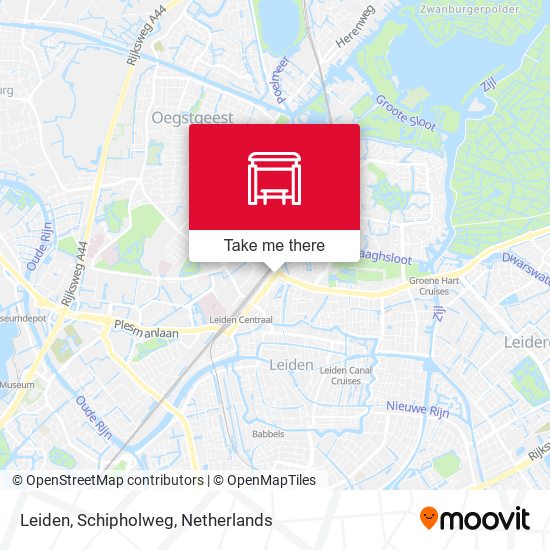 Leiden, Schipholweg map