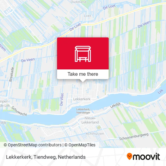 Lekkerkerk, Tiendweg map
