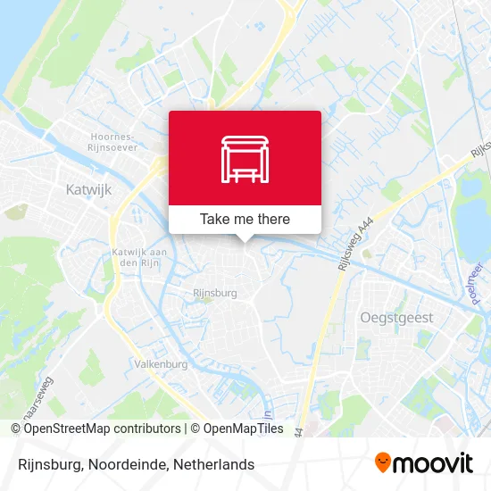 Rijnsburg, Noordeinde map