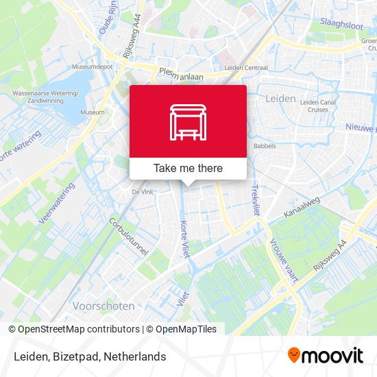 Leiden, Bizetpad map
