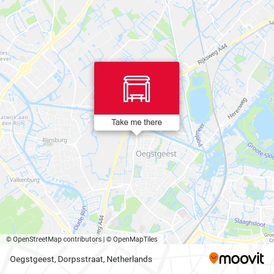Oegstgeest, Dorpsstraat map