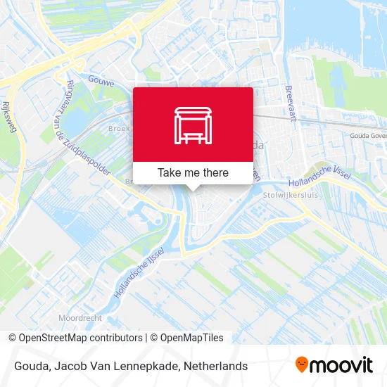 Gouda, Jacob Van Lennepkade map