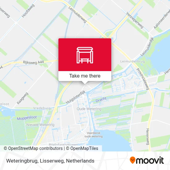 Weteringbrug, Lisserweg Karte