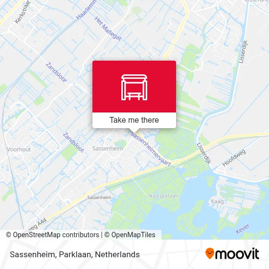 Sassenheim, Parklaan map