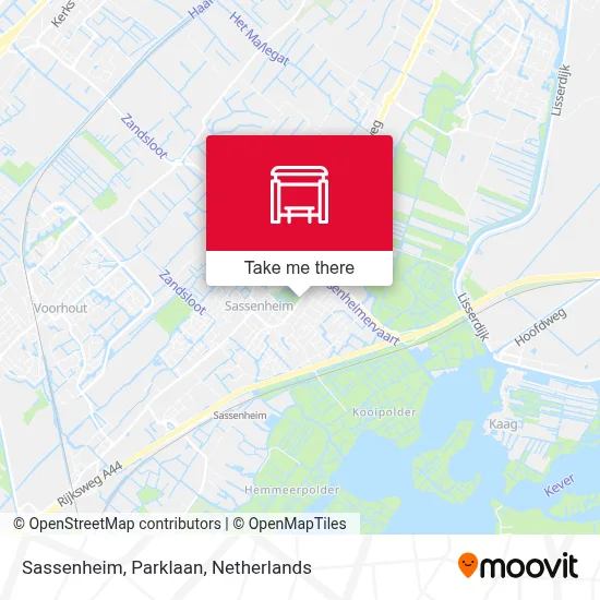 Sassenheim, Parklaan map