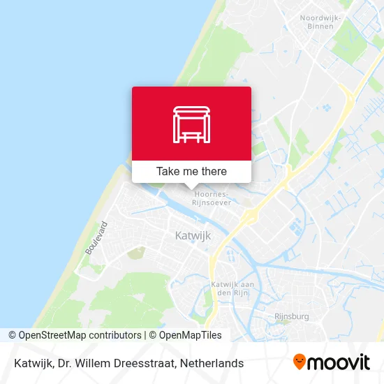 Katwijk, Dr. Willem Dreesstraat map