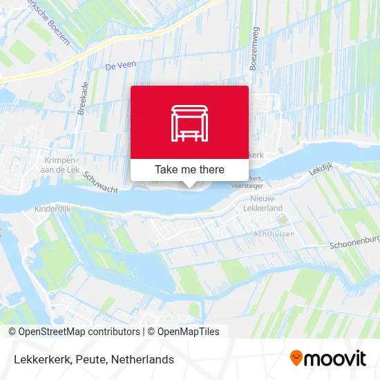 Lekkerkerk, Peute Karte