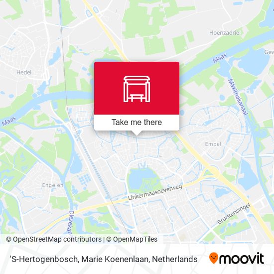 'S-Hertogenbosch, Marie Koenenlaan Karte