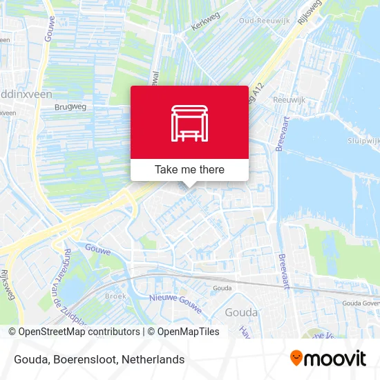 Gouda, Boerensloot map