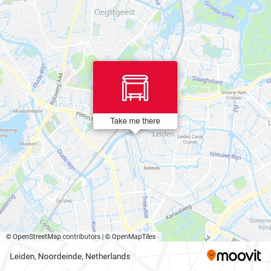 Leiden, Noordeinde map