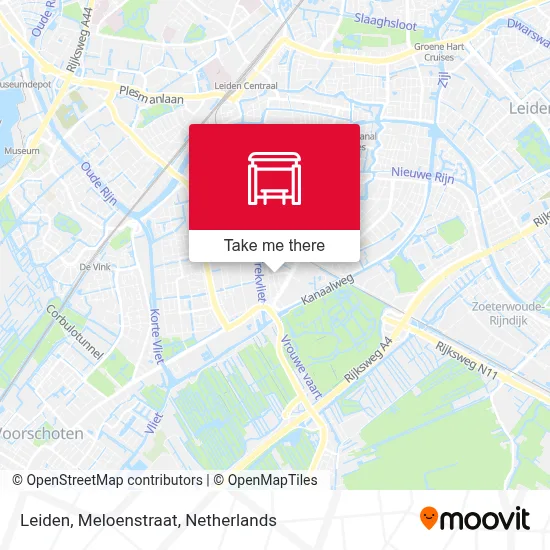 Leiden, Meloenstraat map