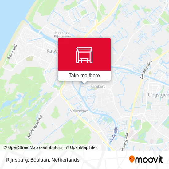 Rijnsburg, Boslaan map