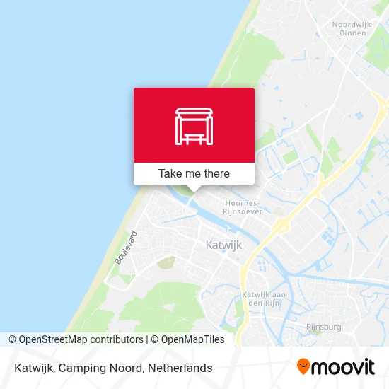 Katwijk, Camping Noord map