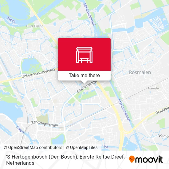 'S-Hertogenbosch (Den Bosch), Eerste Reitse Dreef map