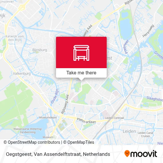Oegstgeest, Van Assendelftstraat map
