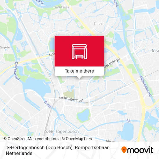 'S-Hertogenbosch (Den Bosch), Rompertsebaan map