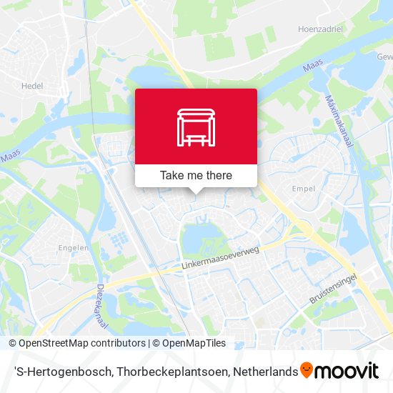 'S-Hertogenbosch, Thorbeckeplantsoen Karte