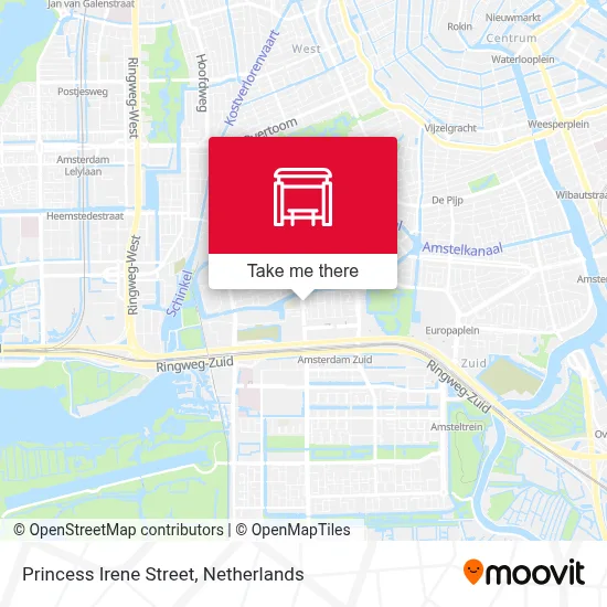 Prinses Irenestraat map