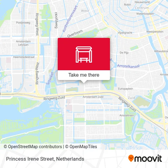 Prinses Irenestraat map