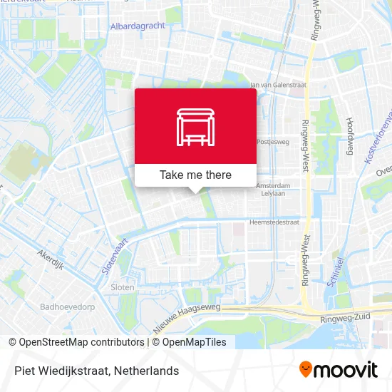 Piet Wiedijkstraat map