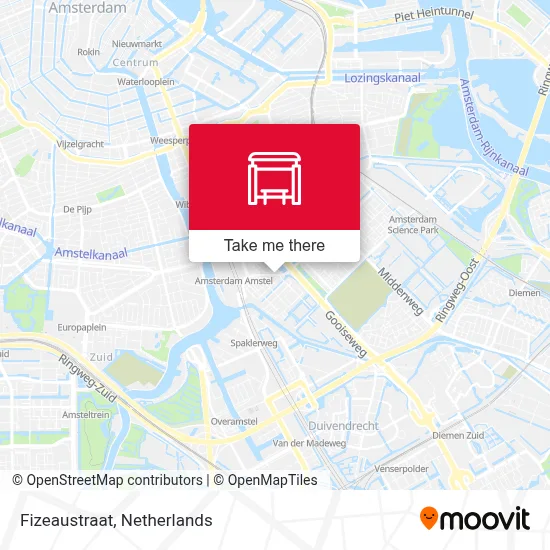 Fizeaustraat map