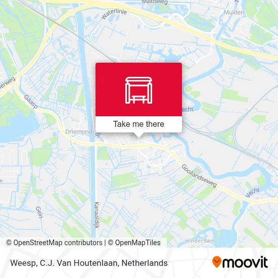 Weesp, C.J. Van Houtenlaan map