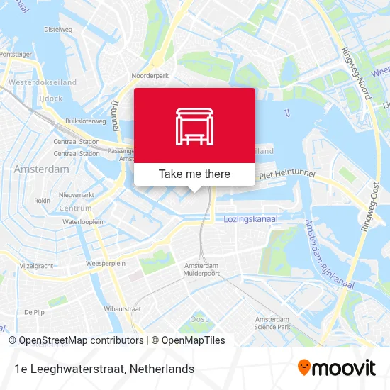 1e Leeghwaterstraat map