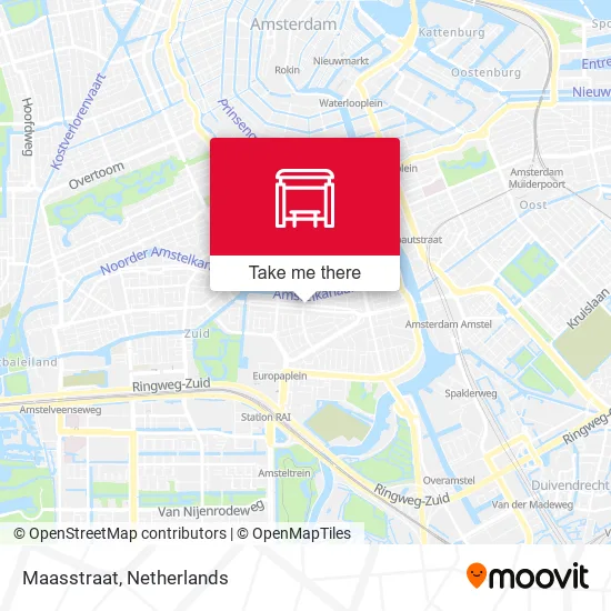 Maasstraat map