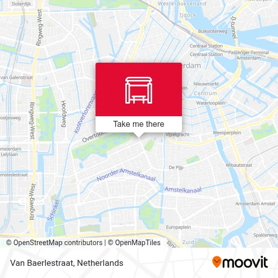 Van Baerlestraat map