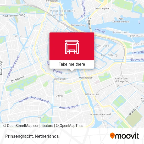 Prinsengracht map