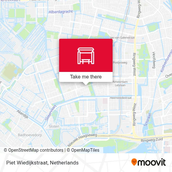 Piet Wiedijkstraat map