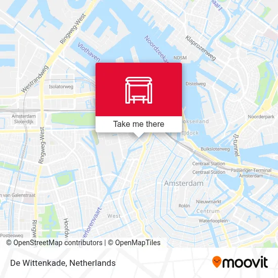De Wittenkade Karte