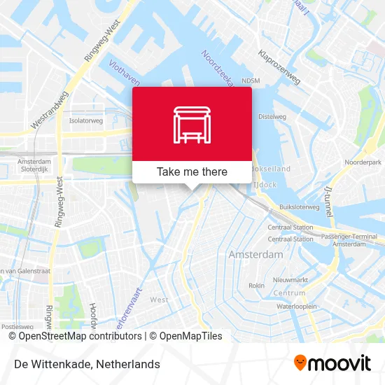 De Wittenkade Karte