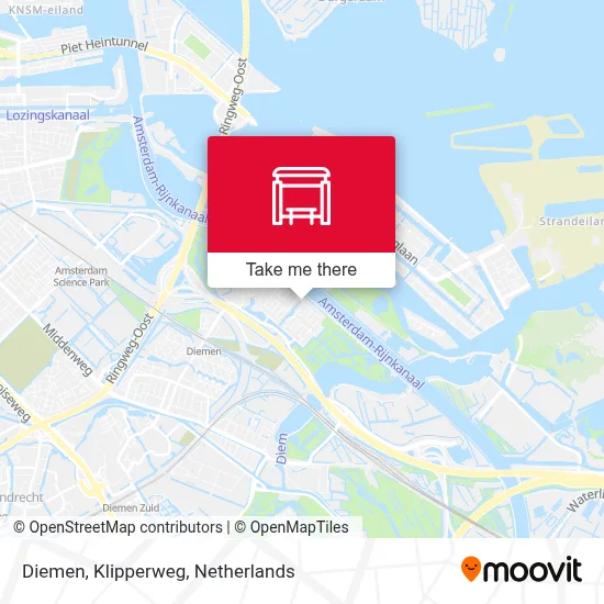 Diemen, Klipperweg map