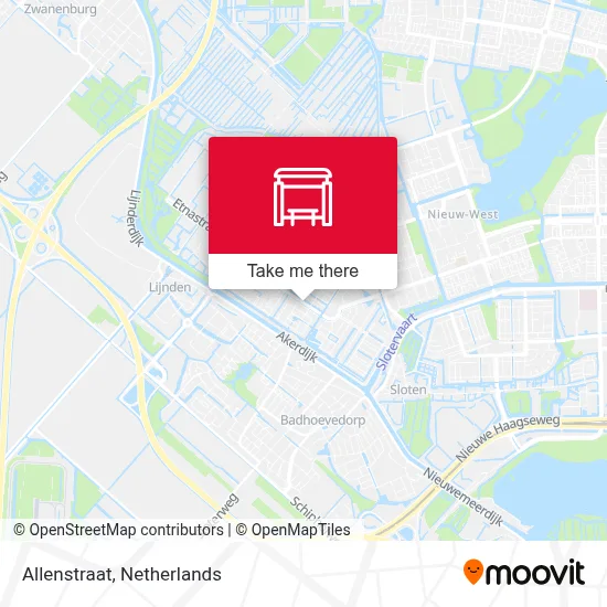 Allenstraat Karte