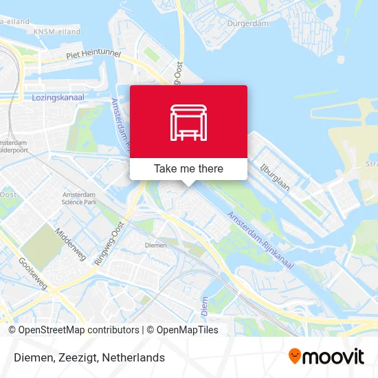 Diemen, Zeezigt map