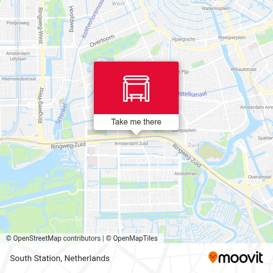 Station Zuid map