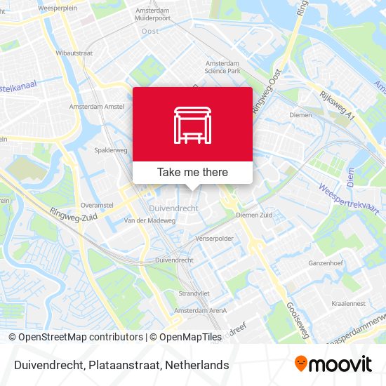 Duivendrecht, Plataanstraat map