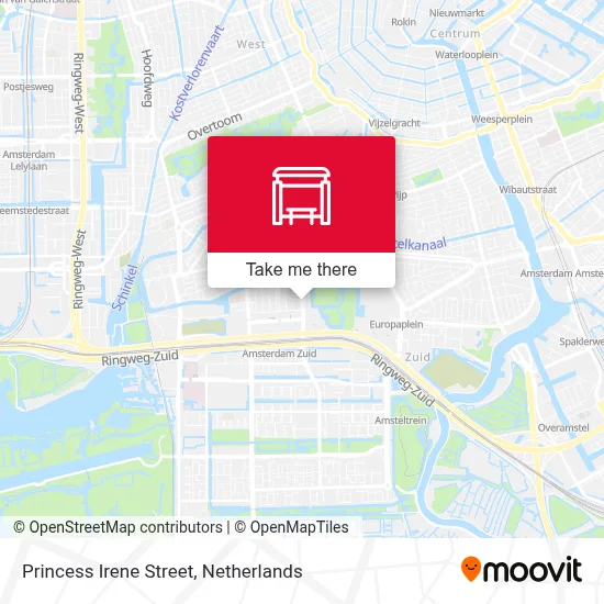 Prinses Irenestraat map