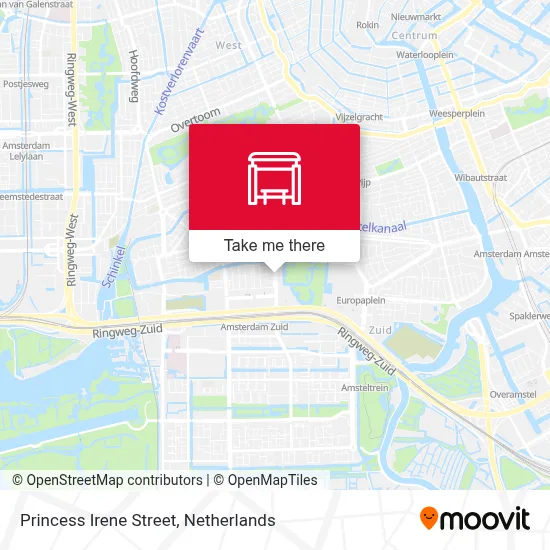 Prinses Irenestraat map