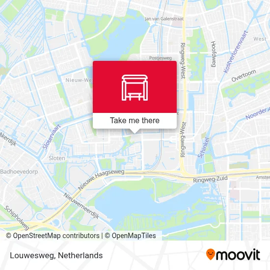 Louwesweg map