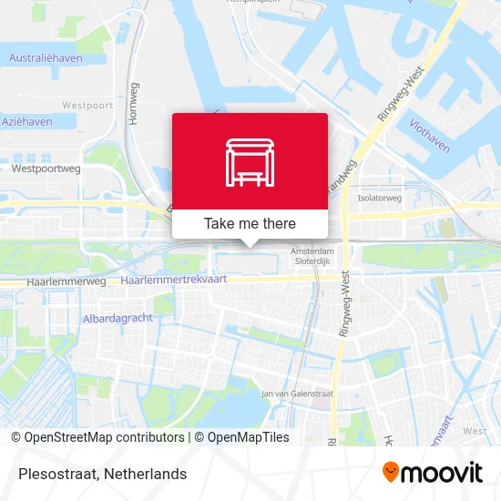 Plesostraat map