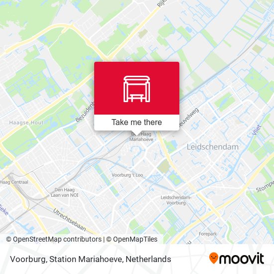 Voorburg, Station Mariahoeve map