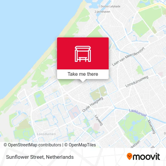 Zonnebloemstraat map