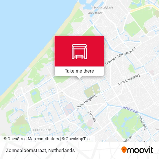 Zonnebloemstraat map