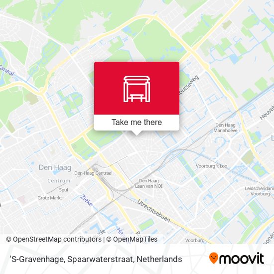 'S-Gravenhage, Spaarwaterstraat map